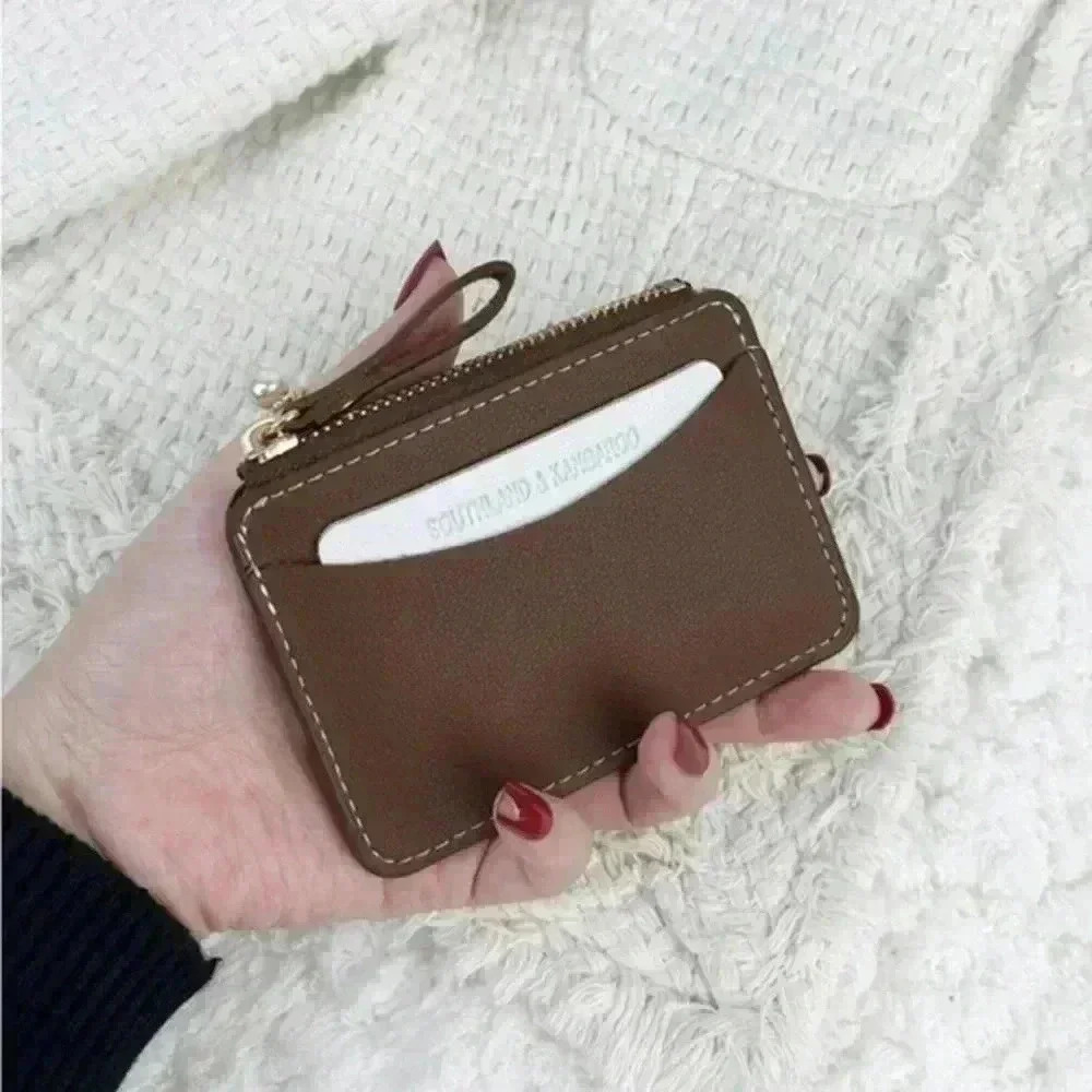 ⚠️Clearance🤎Small Cardholder Coffee Brown Wallet - Picture 1 of 4